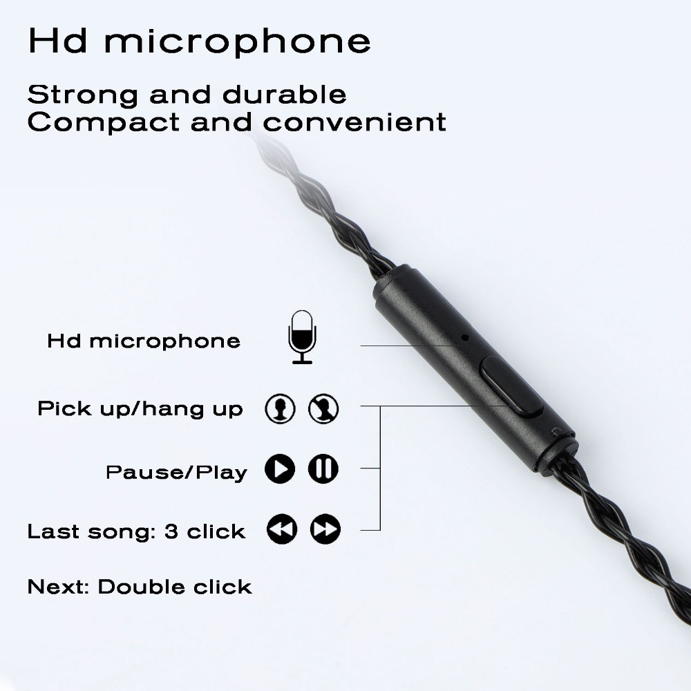 Jcally TC08 PRO Kabel Upgrade Earphone Tipe-C Hitam Lapis Perak Dengan MIC MMCX 2Pin 0.75/0.78 QDC