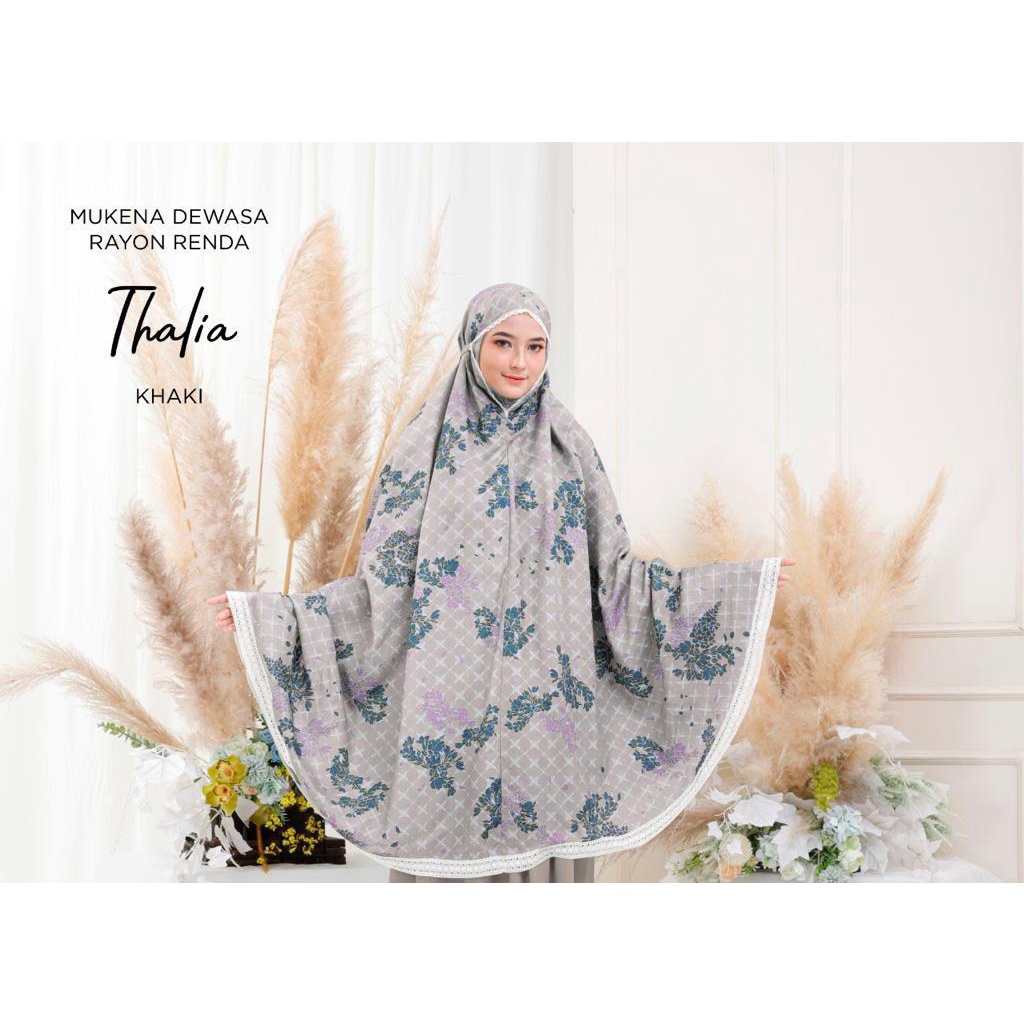 Mukena THALIA | Mukena Rayon Renda | Mukena Travel | Free Bag