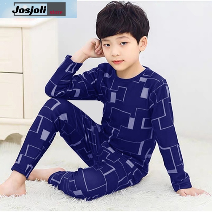 JOSJOLI_STORE/Stelan Kids Verset/Satu Stel Atasan dan Bawahan Anak Laki-Laki/3-8 Tahun