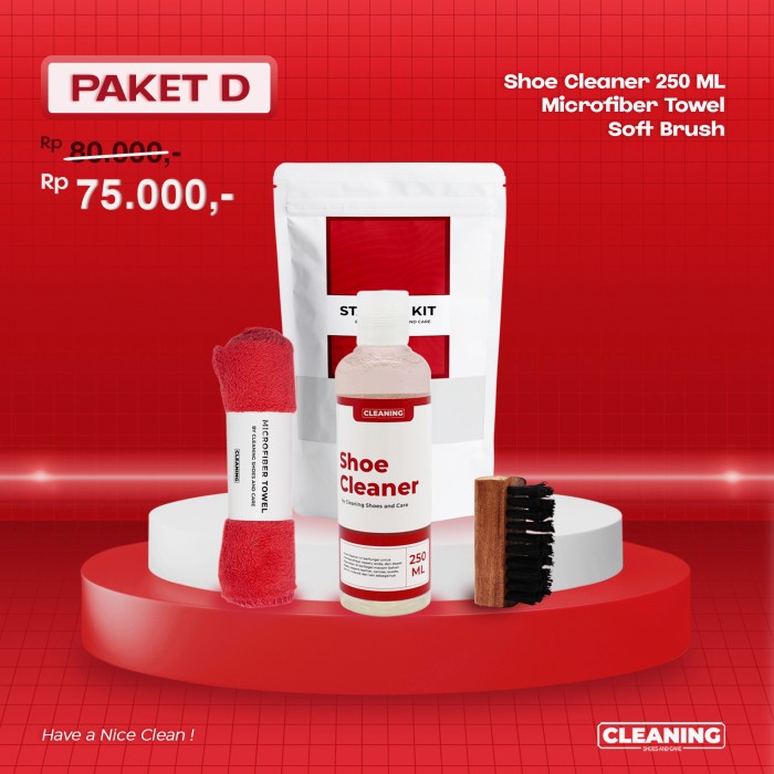 Starter Kit by CLEANING SHOES AND CARE | Pembersih Sepatu | Paket D