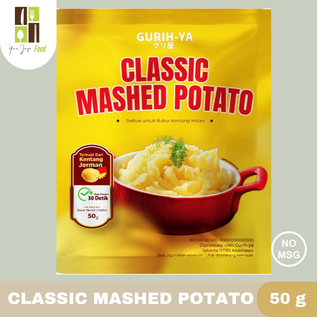 Gurih-Ya Mashed Potato Creamy &amp; Ceddar Cheese [50g]