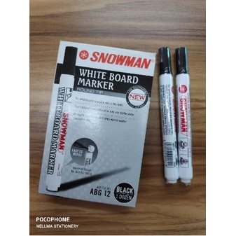 

Spidol Snowman White Board Bisa dihapus ABG - 12 Non permanen