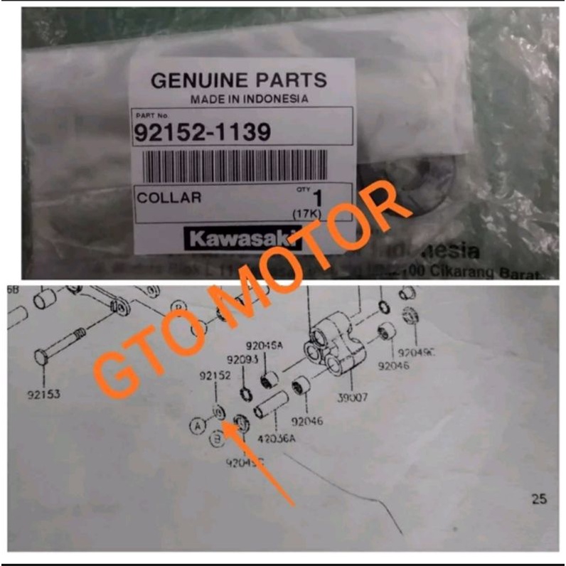 bosh bushing unitrack unitrak mono shock belakang KLX S L G BF DTRACKER 150 original