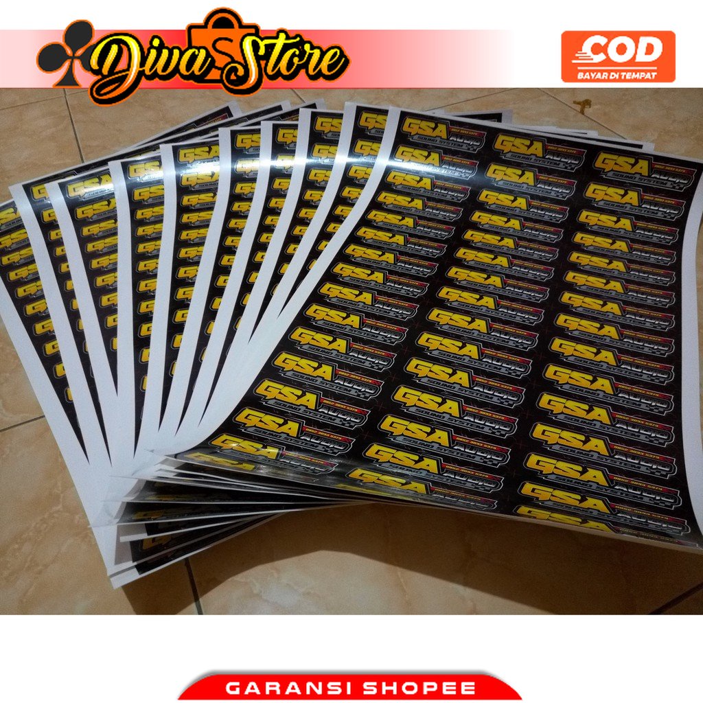 

CETAK STICKER DESAIN SENDIRI - Bahan Vynil Laminasi Glossy