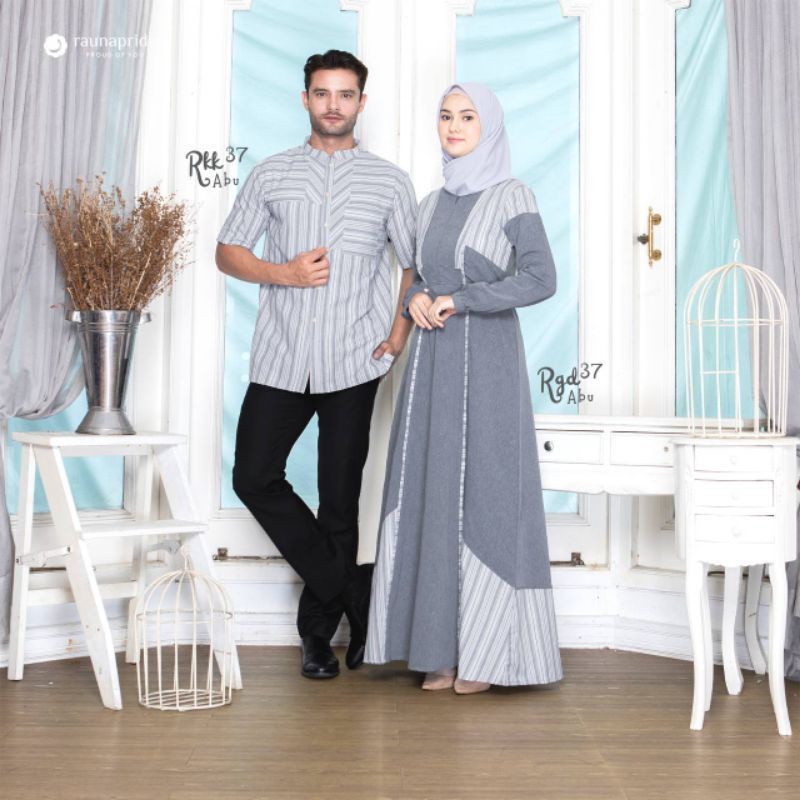 SARIMBIT KELUARGA RAUNA KHATULISTIWA SERIES SR 11 ABU &quot; GAMIS RAUNA DEWASA KHATULISTIWA RGF 11 ABU | RGD 37 ABU | KOKO LENGAN PENDEK PANJANG RKF 11 ABU | RKK 37 ABU | KOKO ANAK RAUNA RKAF 11 ABU | GAMIS REMAJA RRF 11 ABU | GAMIS ANAK RGAF 11 ABU