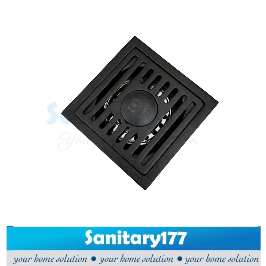 Saringan Got mesin cuci Stainless HITAM -Floor drain Stainless black tebal pembuangan air kamar mandi strainer drainer air bathroom selang mesin cuci