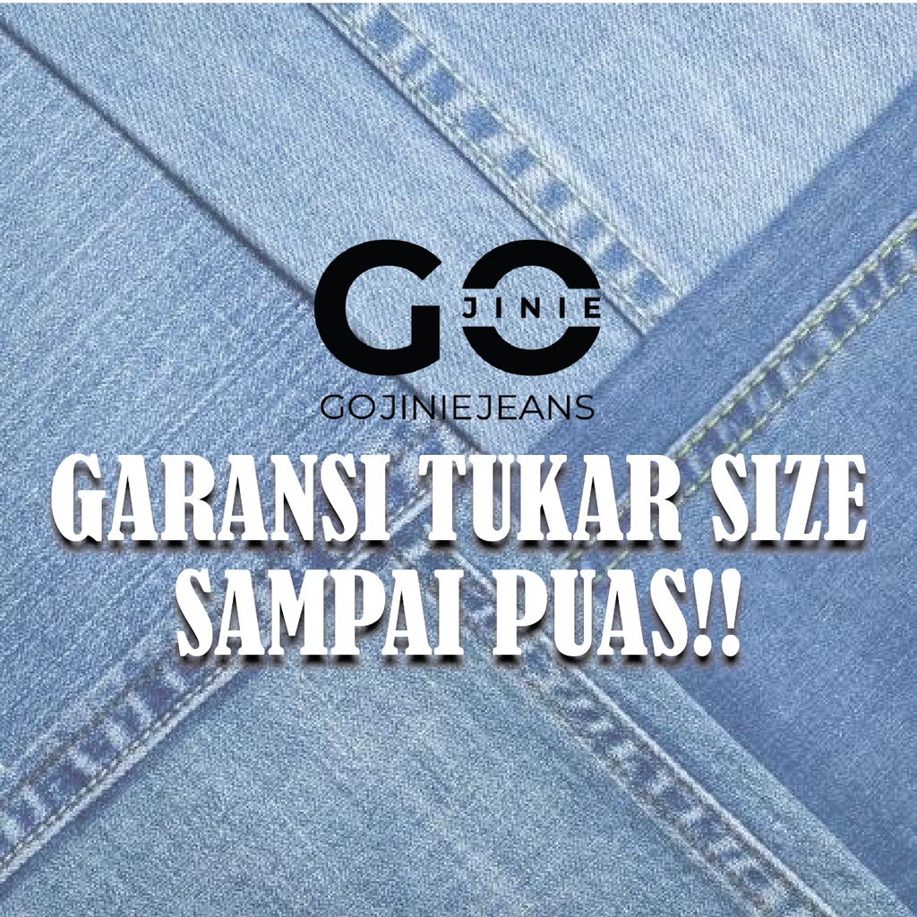 GOJINIEJEANS - Highwaist Cutbray Buka Kaki Bawah - 4765 - NO PROBLEM