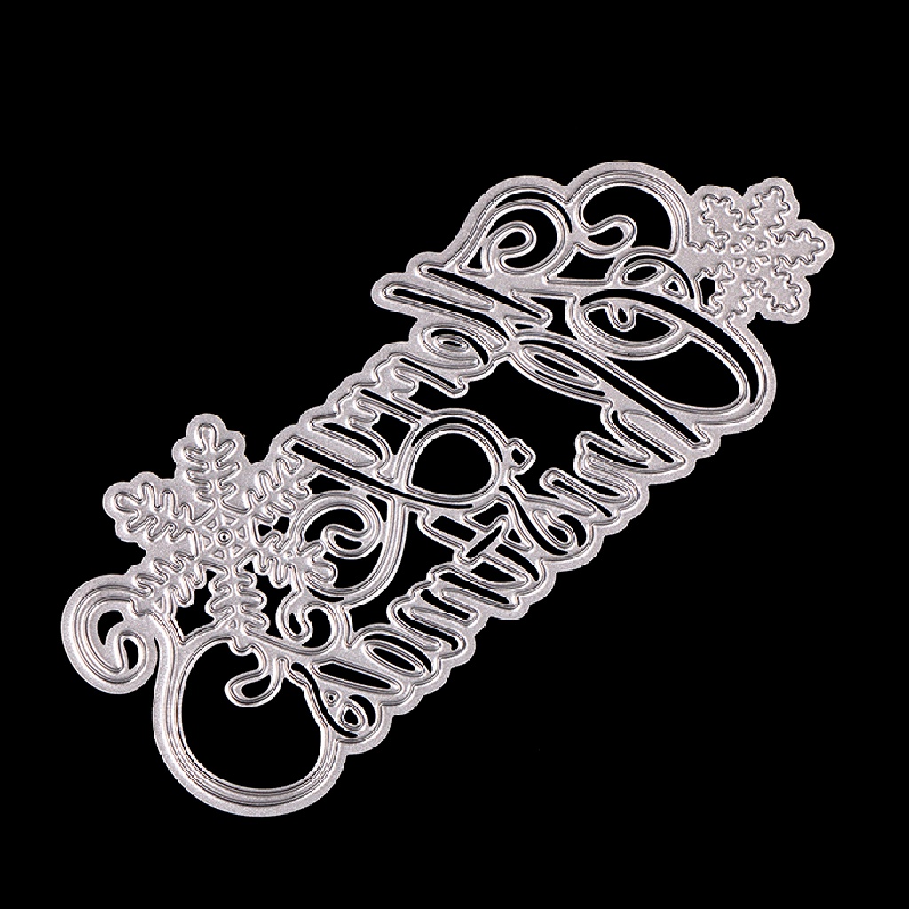 [lalatag] Snowflake christmas Metal Cutg Die Untuk Kartu Kertas Album Scrapbook DIY [ID]