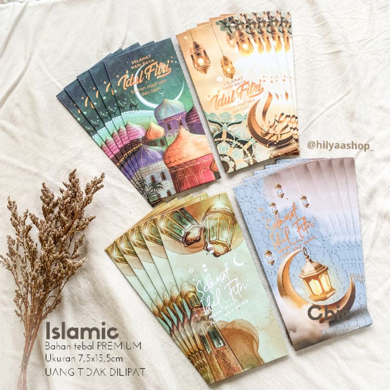 

[Ukuran Uang] 20pcs Amplop Lebaran Premium / Amplop Idul Fitri Bahan Tebal