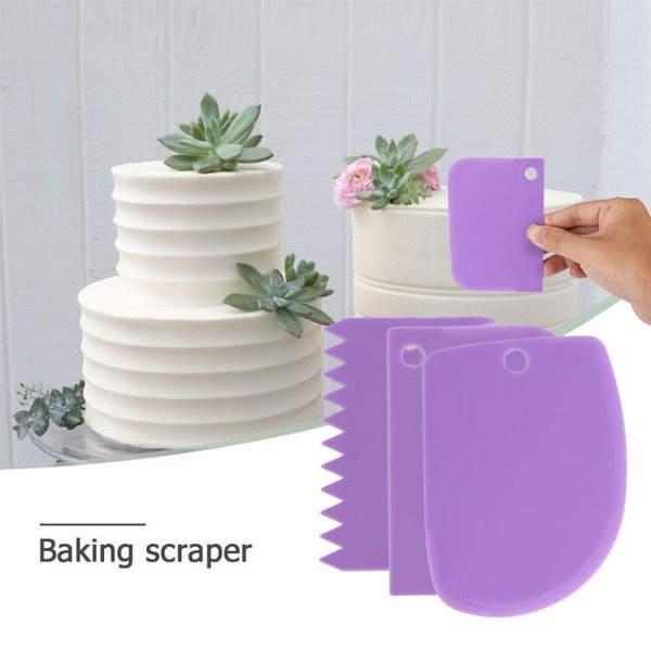 Sgmshop Scraper Buttercream Alat Dekorasi Hias Kue Penghalus Cake Potong Dough