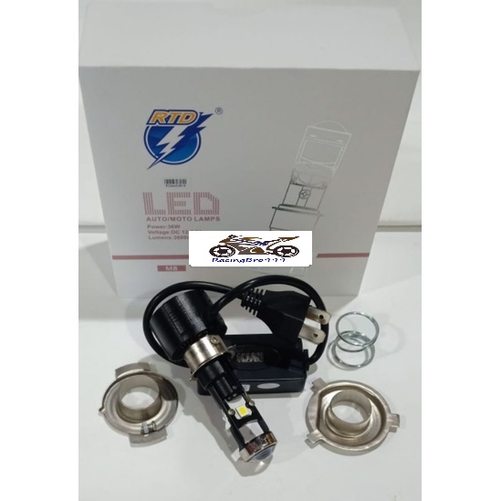 lampu depan led rtd m8 lensa super terang universal mio beat vario beat scoopy vixion cb ninja fu mx