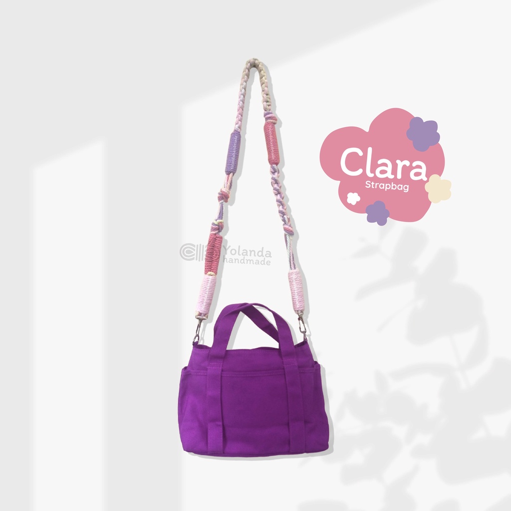 [TERMURAH] Tali Strap bag Macrame CLARA | Premium | Tali kamera | Strap Bag Lucu | Custom | Puffy Bag | Sling Bag | Pendek |COD