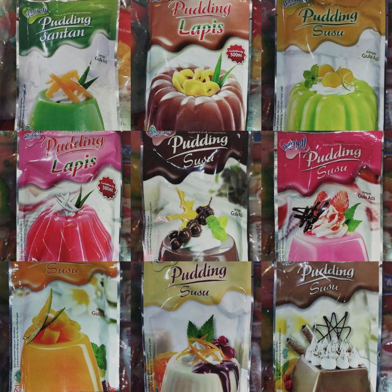 

NUTRIJELL PUDDING SUSU 145gram dan PUDDING LAPIS 100gram