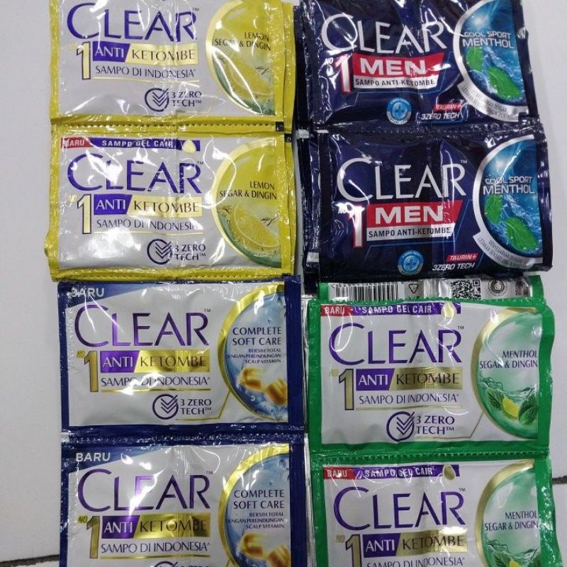 Clear shampoo saset renceng
