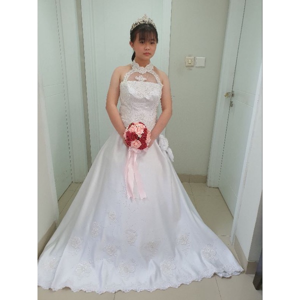 Jual gaun baju pengantin wedding dress bekas preloved second murah KL 27