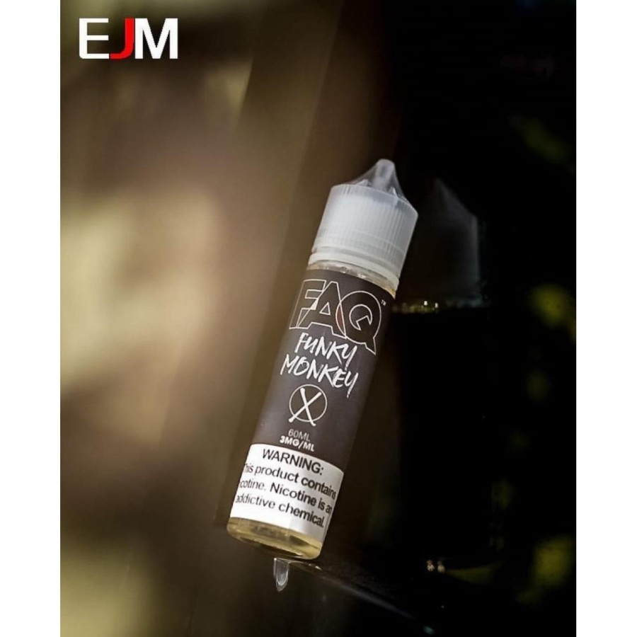 AUTHENTIC 100% LIQUID FAQ FUNKY MONKEY X ICE 60ML 3MG