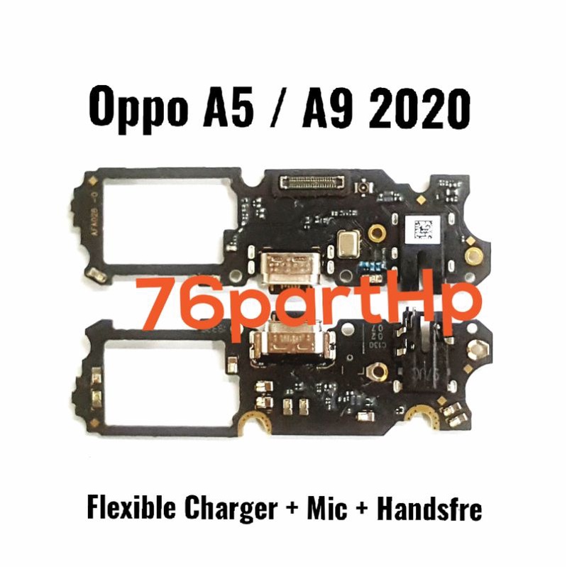 Ori papan Flexible Connector Charger Mic Handsfree Oppo A5 - A9 2020