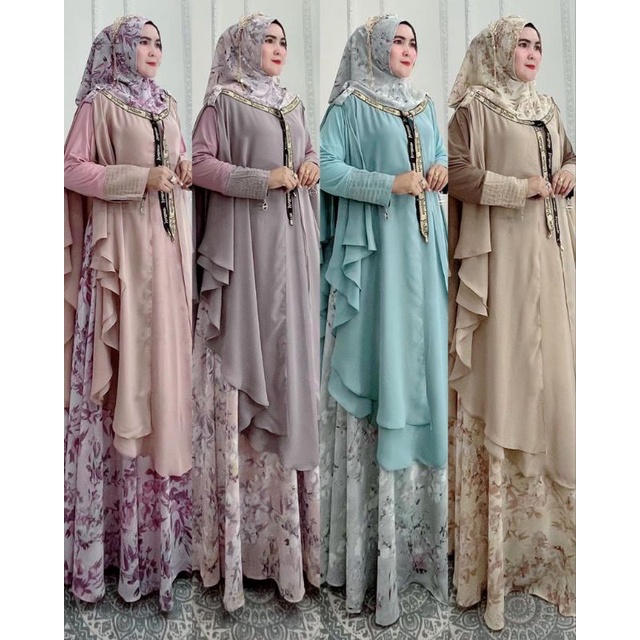 *DRESS ISLAMNOHI PRINT PREMIUM SET PART 2* BY. Yodizein Syari 

