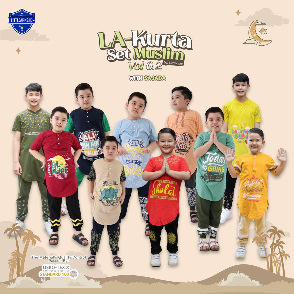 Setelan Kurta Muslim vol 2 by Little Arks