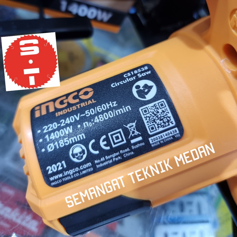 SPAREPART CARBON BRUSH ARANG BOSTEL MESIN CIRCULAR SAW INGCO CS18538