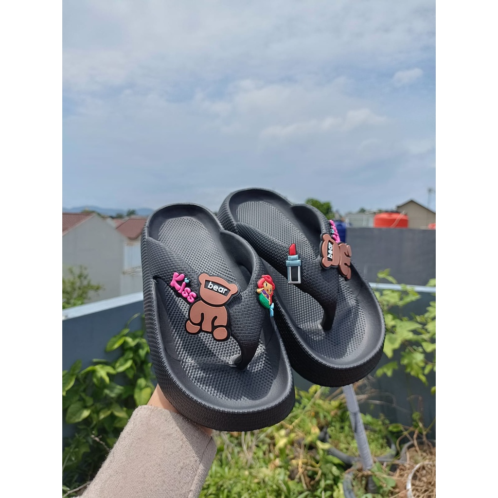 sandal jepit wanita dewasa golfer jibbitz terbaru 807 (36-40) sandal japit korean style termurah