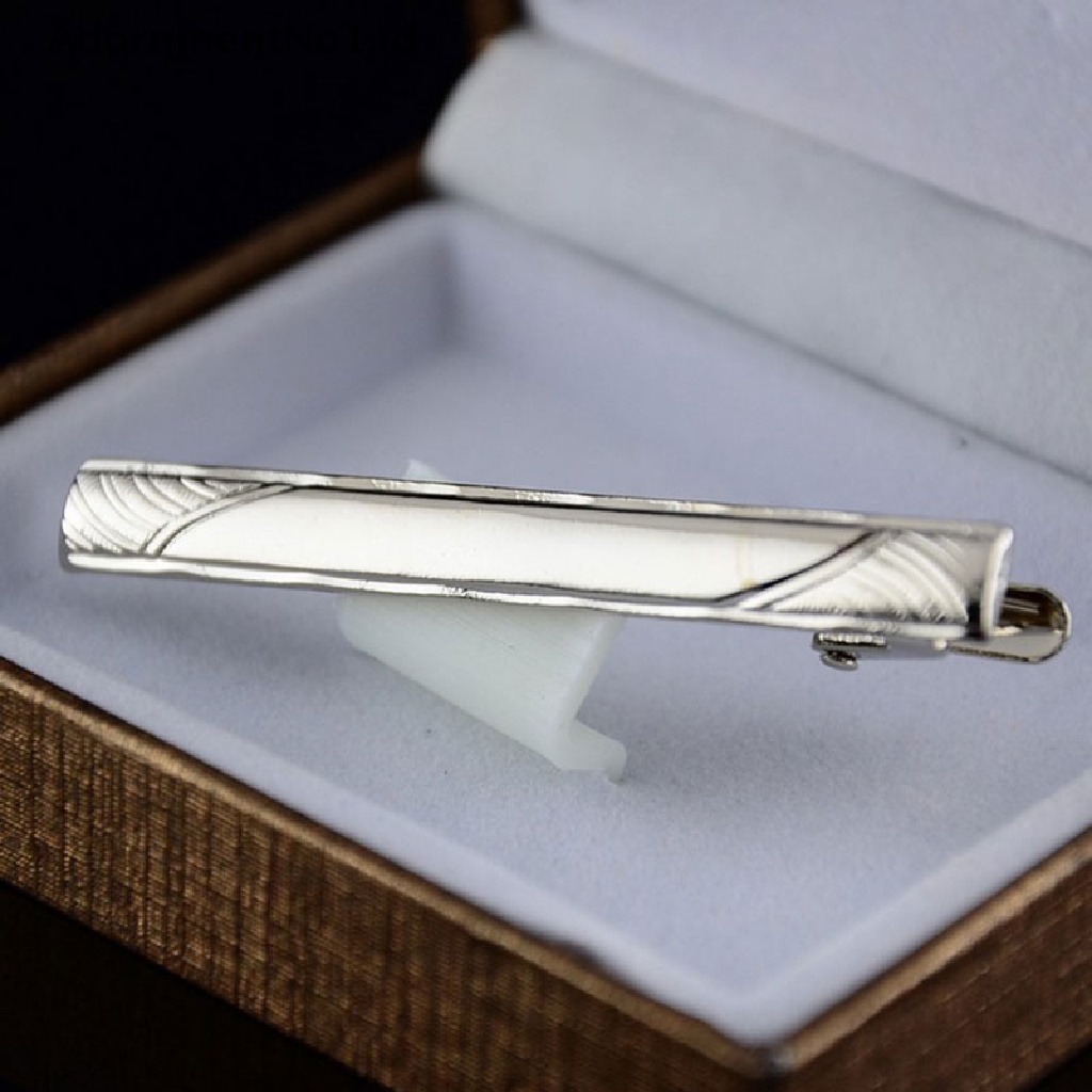 [AdornmentNo1] Man Silver Metal Daster Clasp Clamp Dekorasi Praktis Alloy Tie Clip [ID]