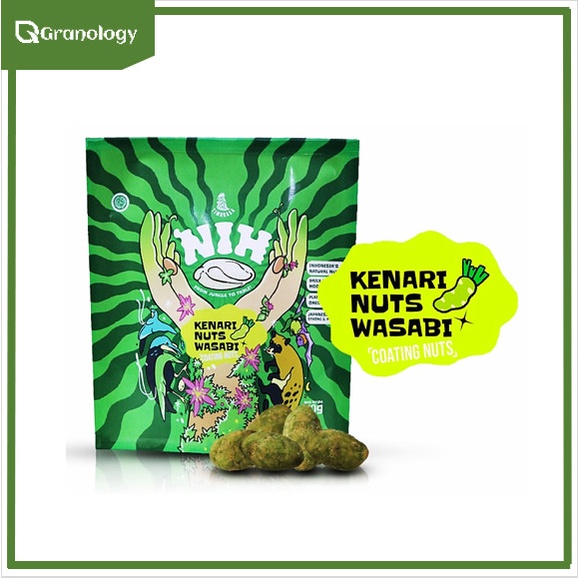 Timurasa NIH Kacang Kenari Coating 50 gram - Wasabi