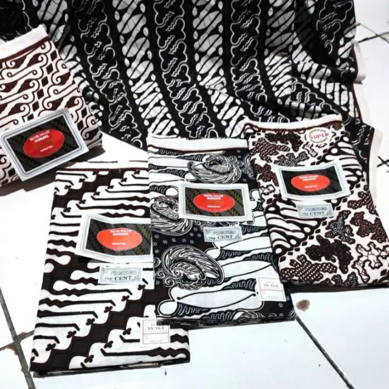 KAIN BATIK PUTIH KAIN JARIK KAIN JARIK PANJANG BATIK HALUS 100% COTTO BISA COD