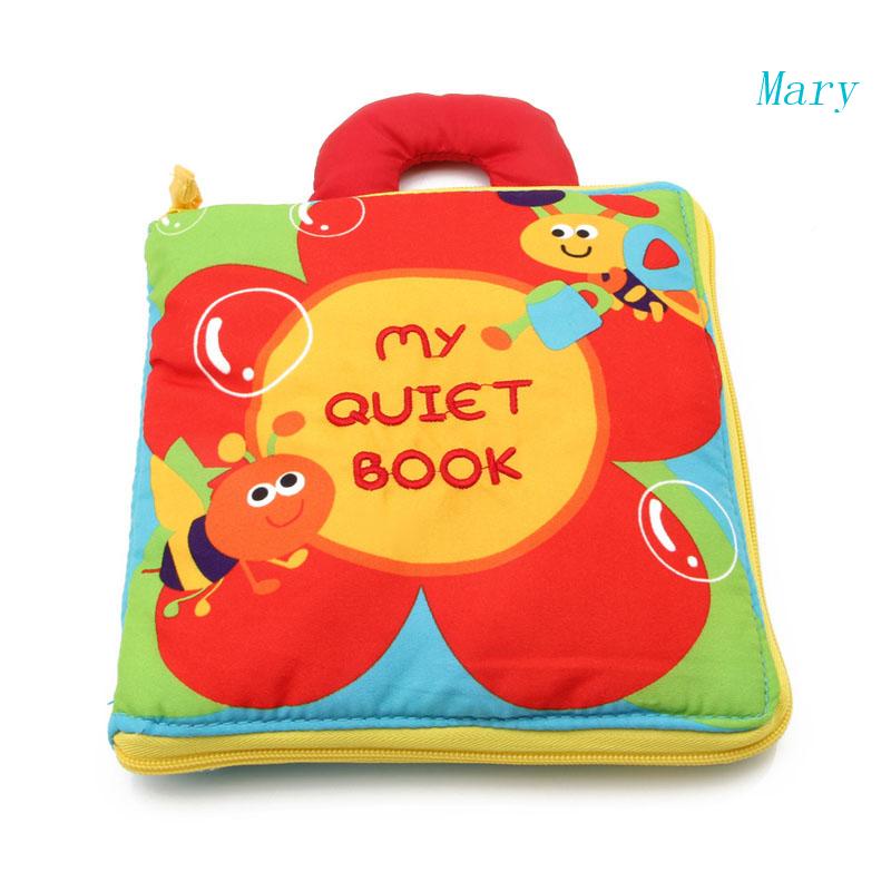 Mary Baby Cloth Book Sensory Toy Pusat Aktivitas Mengajar Paud Mainan Interaktif