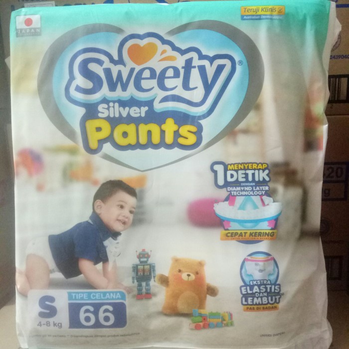 SWEETY PANTS SILVER S 66