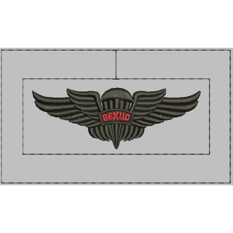 File emb wilcom bordir logo brevet bekud tni