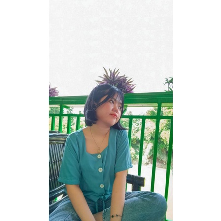 atasan biru baju biru baju wanita blouse wanita