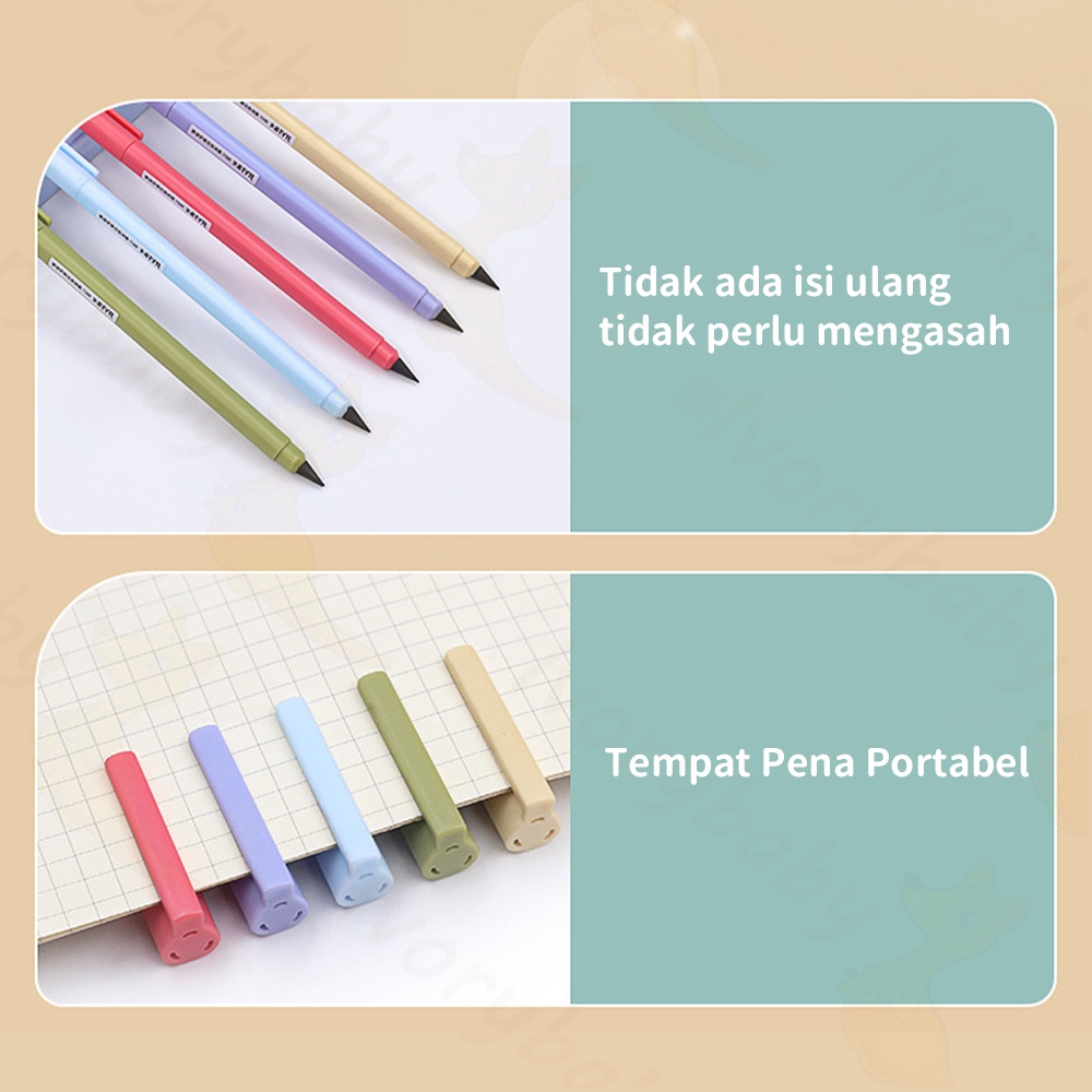 Ivorybaby Eternal pensil premium Pensil tanpa batas rautan Pensil ajaib magic