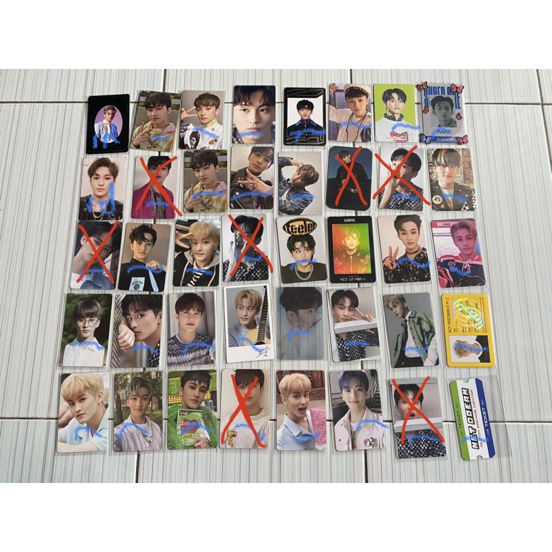 PC PHOTOCARD MARK DICON 101, ARRIVAL, PENSIL, DAD, 2ND PLAYER, ACCESS CARD, NATREP DENIM, ID CARD SU