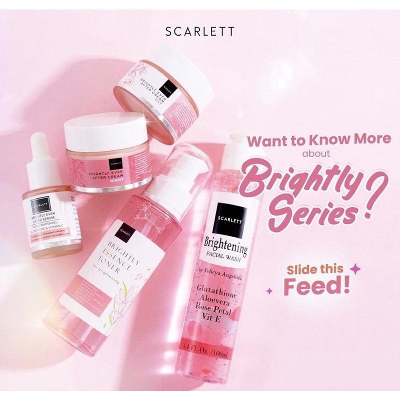 PAKET SKINCARE SCARLETT WHITENING/ SKINCARE SCARLETT (5pcs)