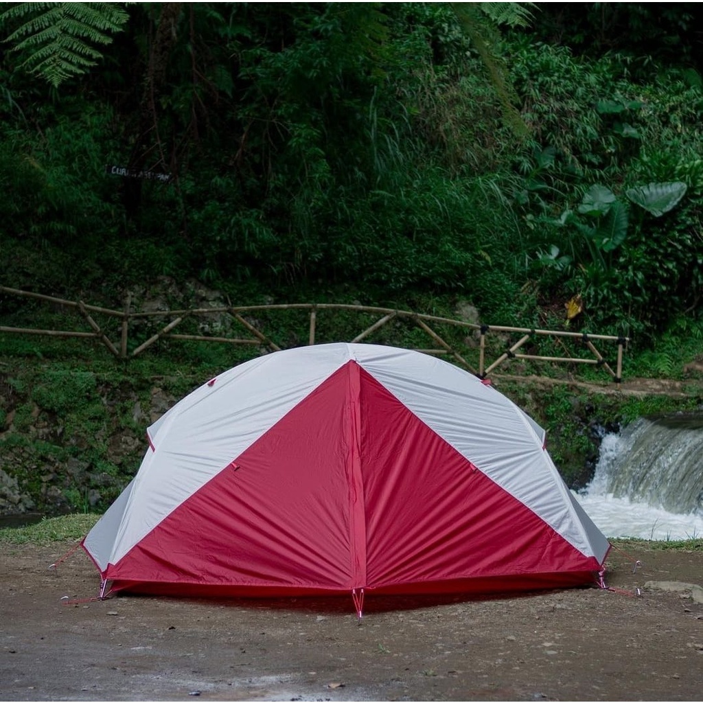 Tenda Camping WILDSHELL Sembalun Pro 2 Orang Merah Putih