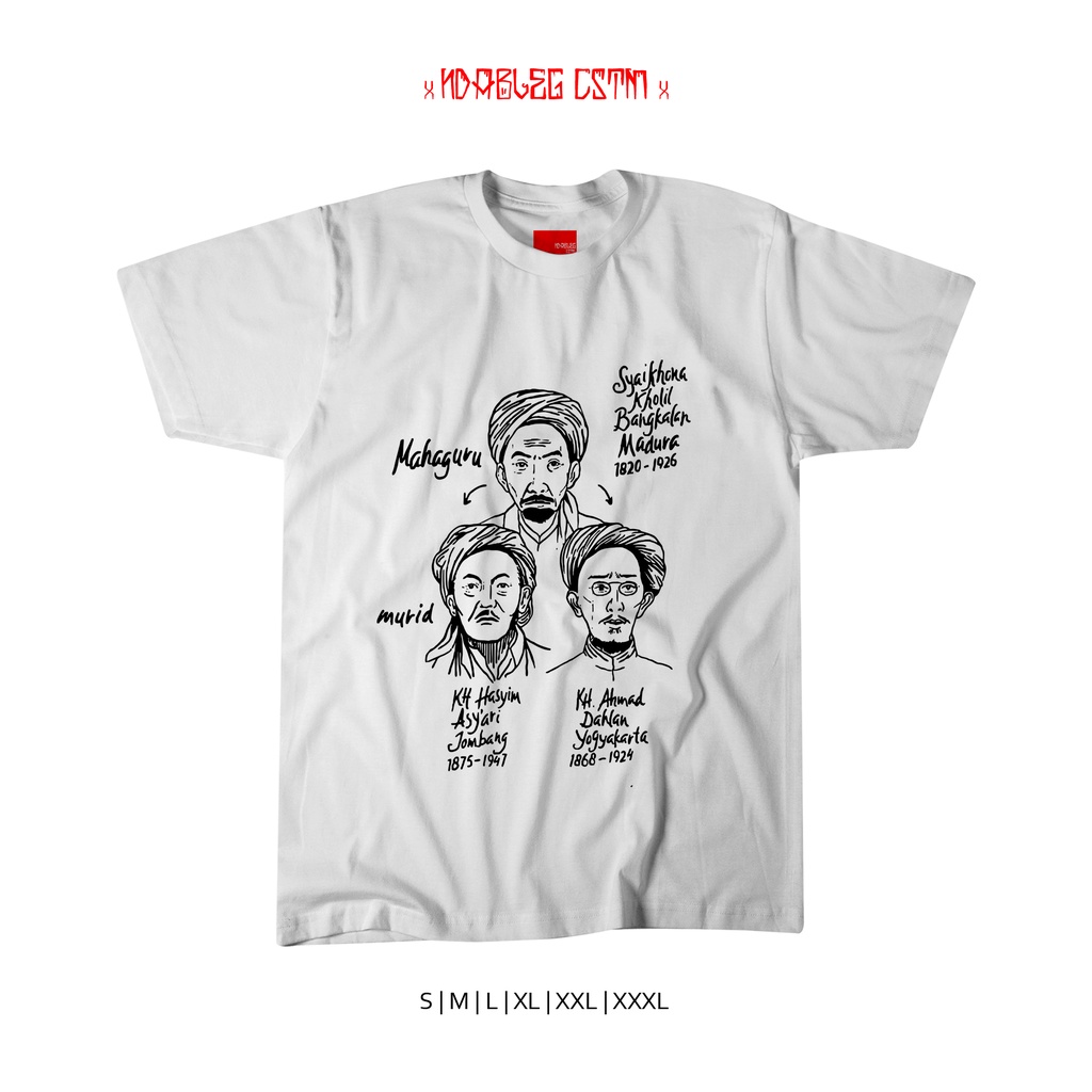 KAOS TOKOH ULAMA NU MUHAMMADIYAH HASIM ASY ARI KH AHMAD DAHLAN