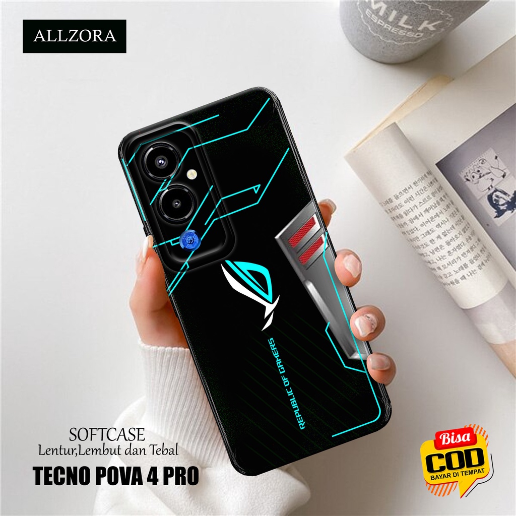Softcase Hp Tecno Pova 4 Pro Terbaru - Casing Hp Tecno Pova 4 Pro Terbaru - Fashion Case GAMING - Ca