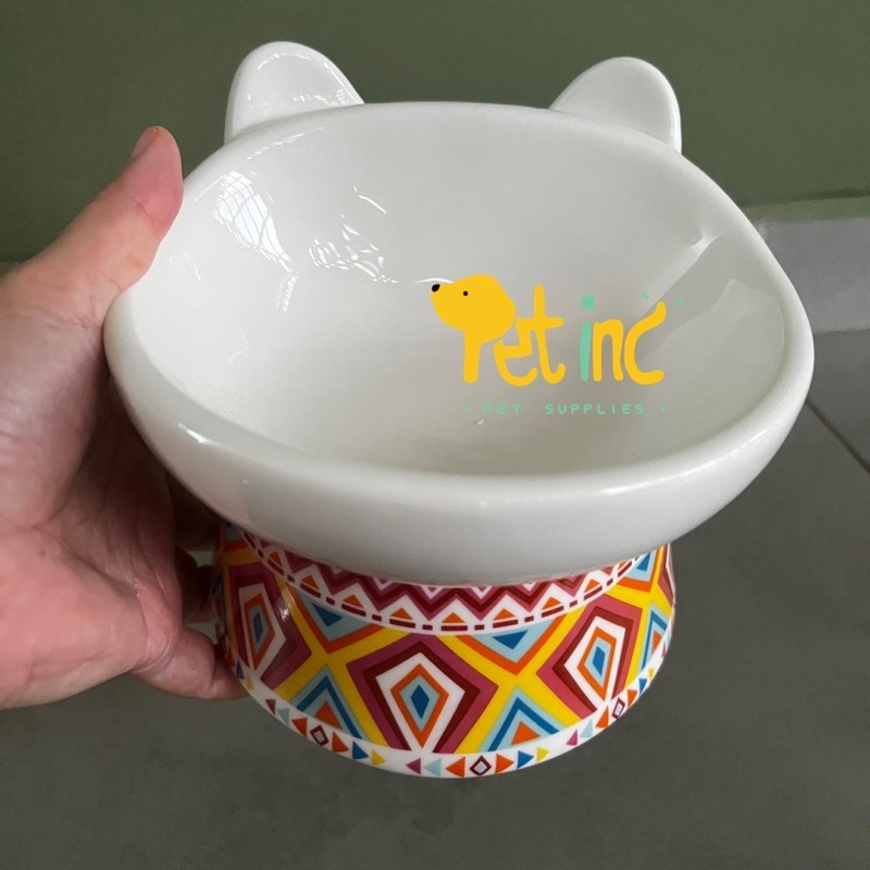 Premium Inca ceramic healthy spine high bowl