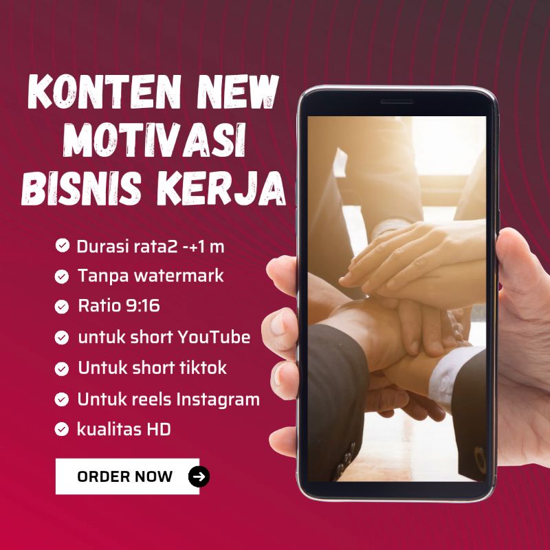 150++ video konten motivasi bisnis, penyemangat