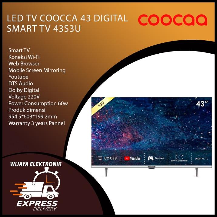 Tv Led 43 Inch Cooca 43S3U Smart Tv