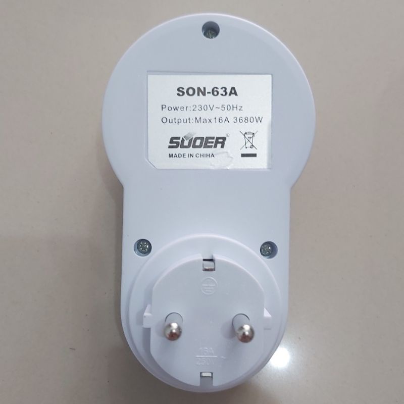 Timer Digital AC SOUER SON-63A 220V Harian Mingguan