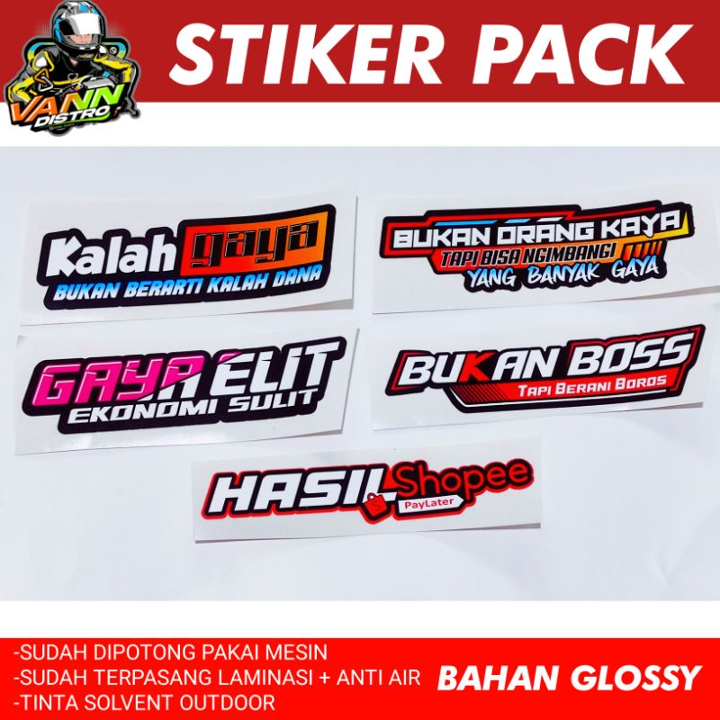 Stiker pack glossy vol 1