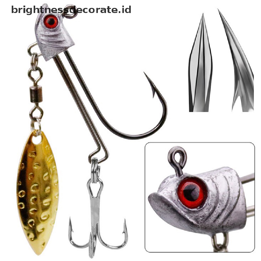 [Birth] Pengait Kepala Ikan 1PCS Jig Head Hook Kail Pancing Ikan 7g10g17g Jig Head Fishing Hook [ID]