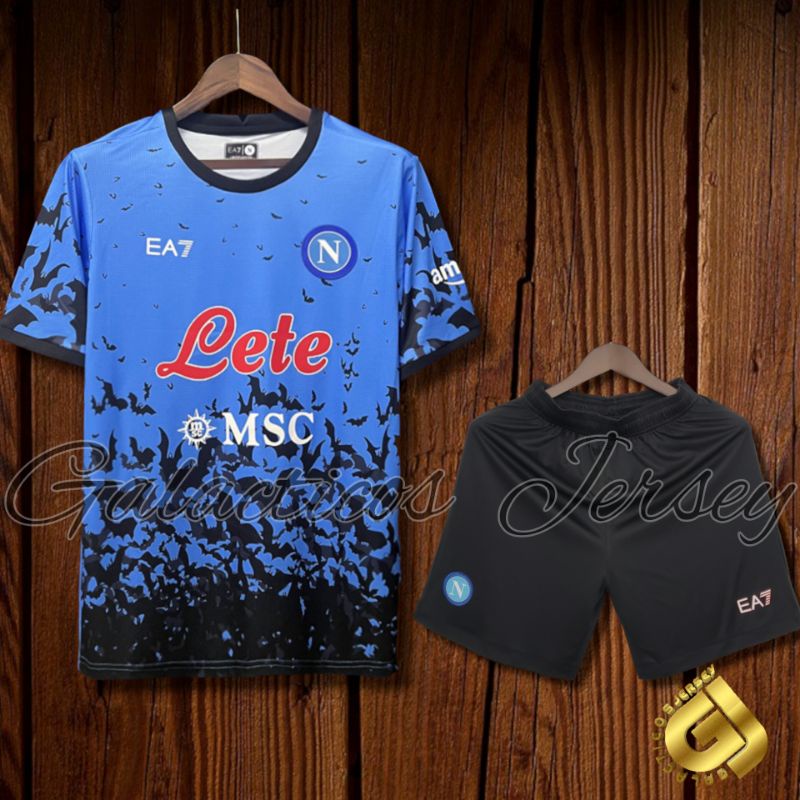 Setelan Jersey Bola Napoli Helloween 2022-2023 Grade Original