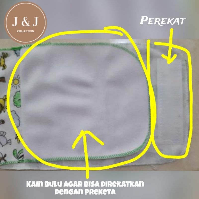 GURITA BAYI REKAT MOTIF (3PCS) / GURITA INSTAN BAYI