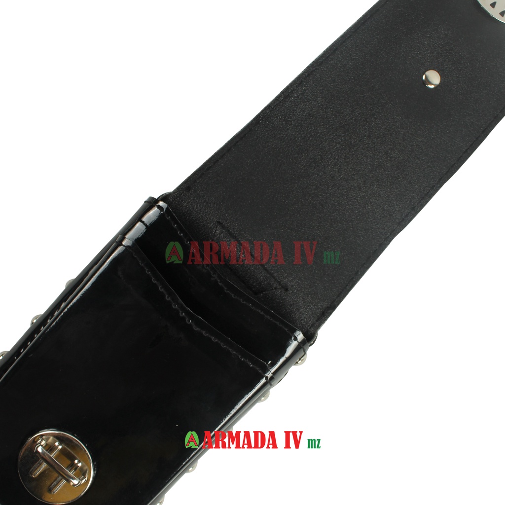 Sarung HP SATPAM Double Slot Tempat HP Tumpuk SECURITY Hitam