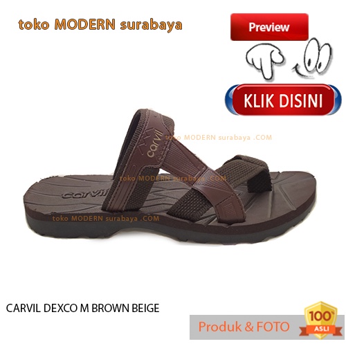 Sandal pria sandal casual jepit jempol CARVIL DEXCO M