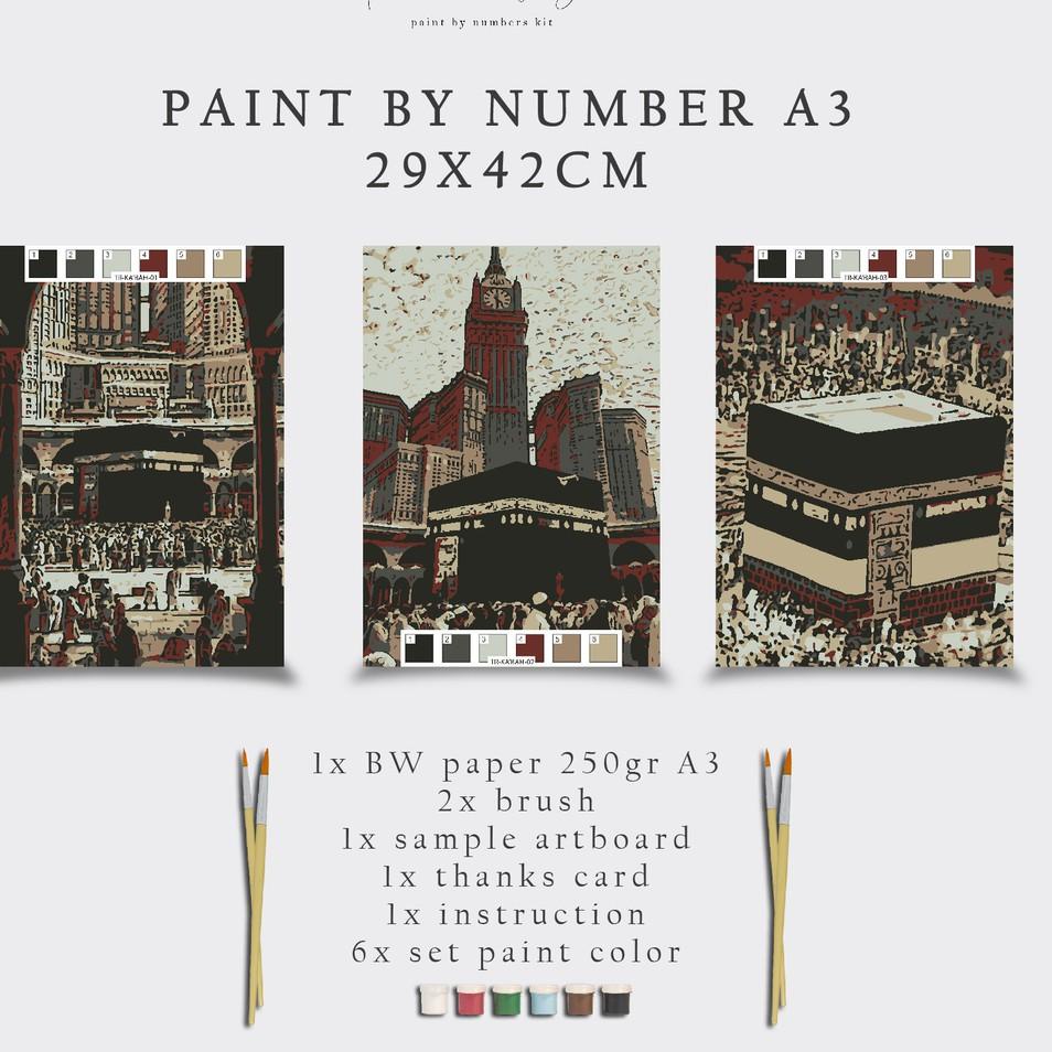 

Lebih Ekonomis Paint By Number Kit A3, KA'BAH