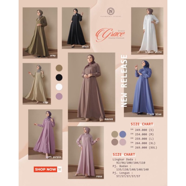 GRACE DRESS POLOS - NADHEERA LUXURY